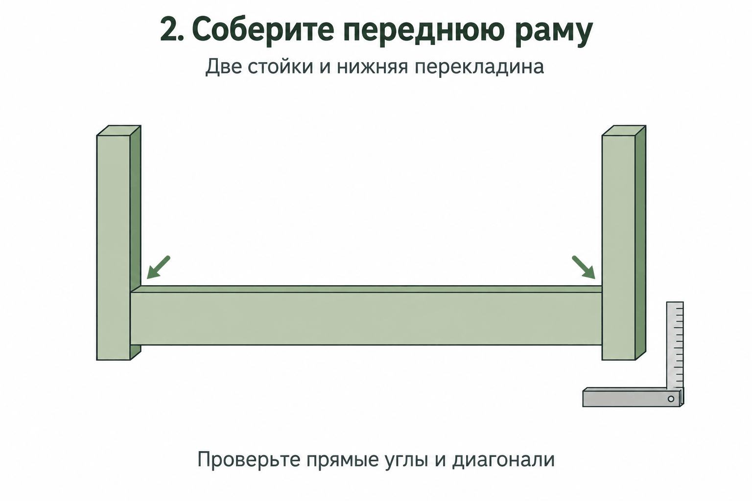 Соберите переднюю раму